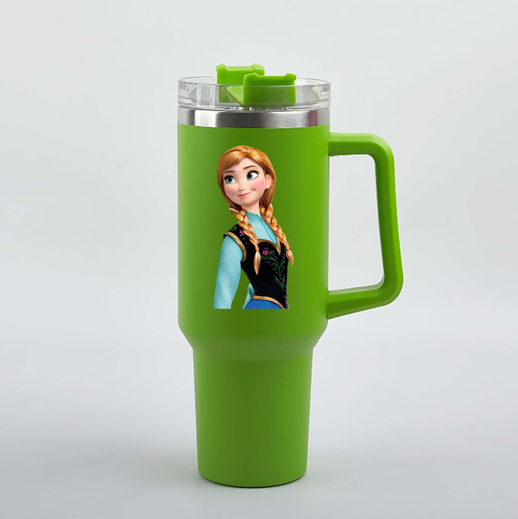 （画像用） アナと雪の女王 アンナ エルサ Frozen Anna Elsa 1200mL車用タンブラー（カラープリント）